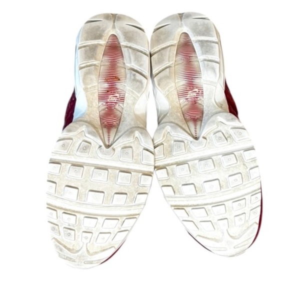 Nike Mens Air Max 95 TT Pull Tab Gym Shoes Red Size 11 Sneakers - Picture 7 of 9